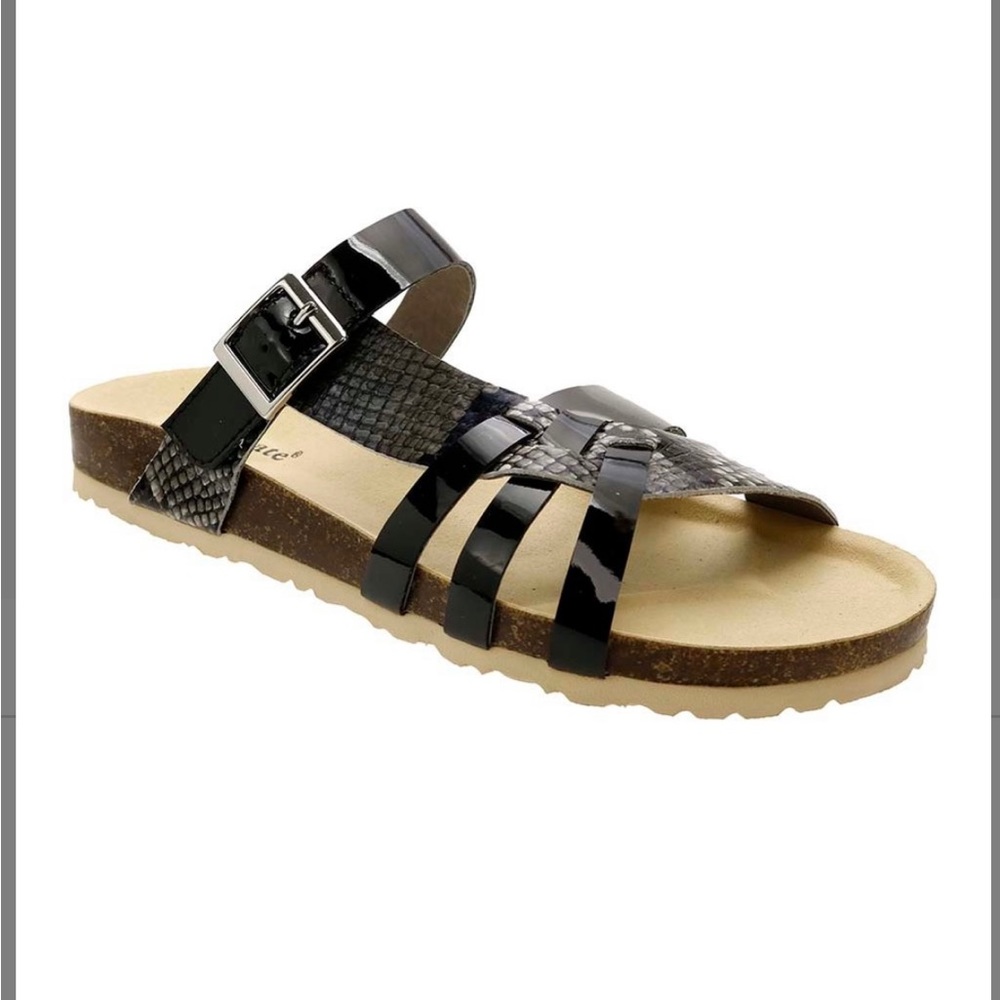 David Tate slip on sandals 8